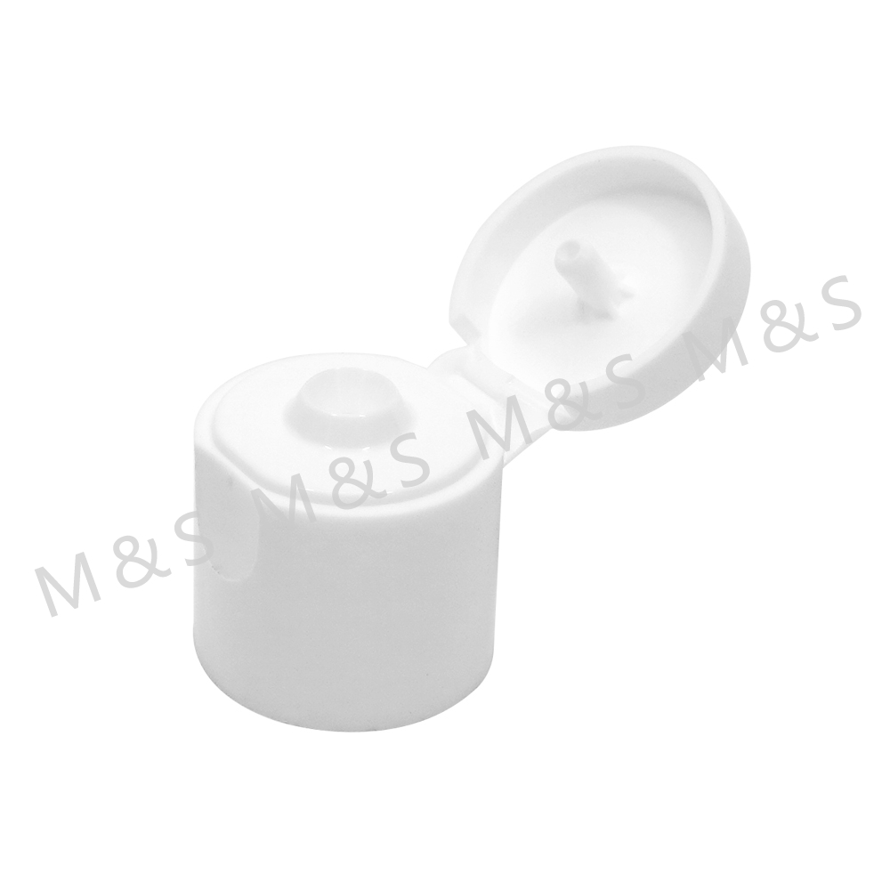 18mm Factory White Flip Top Cap with Screw Closure