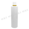24 410 White and Yellow Plastic Smooth Round Screw Disc Top Cap Lids