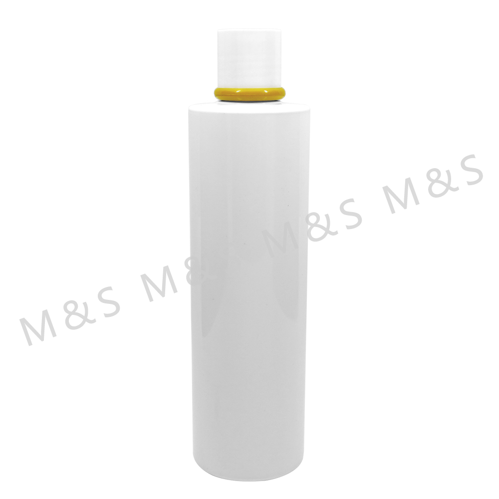 24 410 White and Yellow Plastic Smooth Round Screw Disc Top Cap Lids