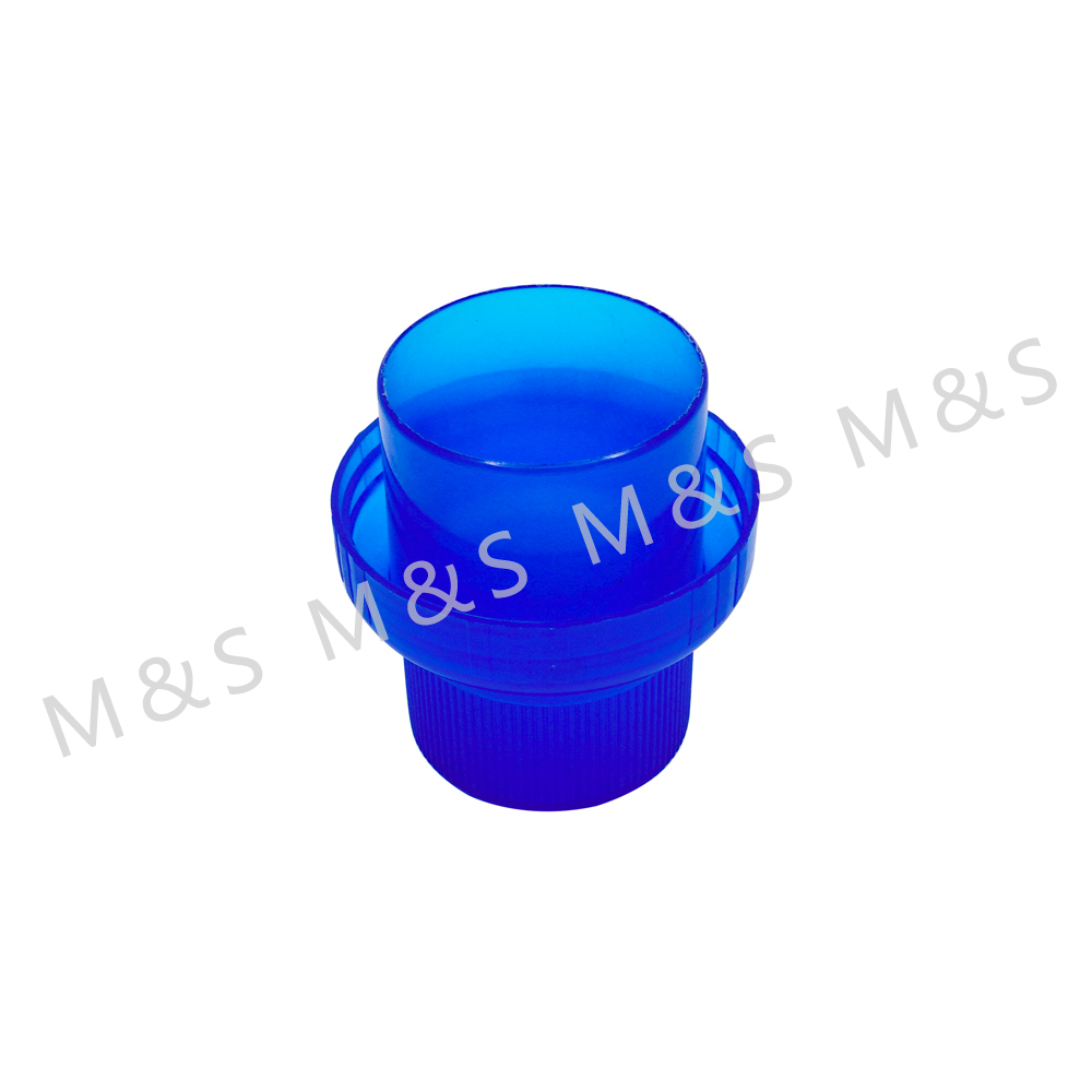 Unique 46mm Blue Plastic Smooth Screw Top Cap for Bottle
