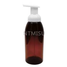 400ml Amber Plastic Bottle with Foam Pump