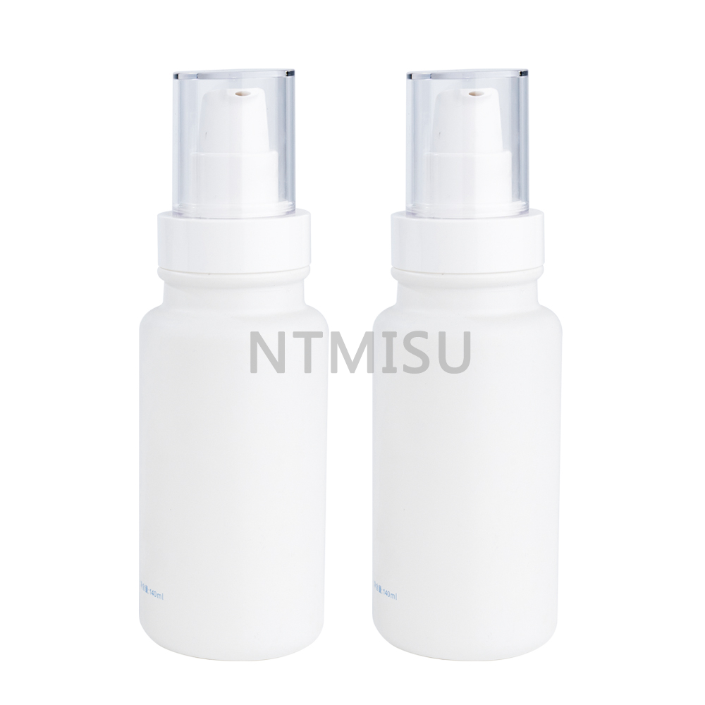 140ml White Cream Pump And Makeup Bottle