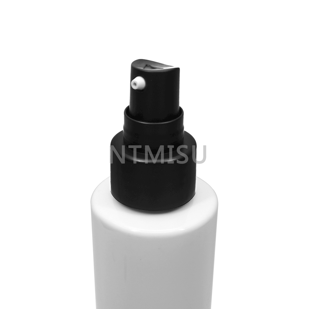 24 410 High Quality Black Cream Pump with Black Half Cap