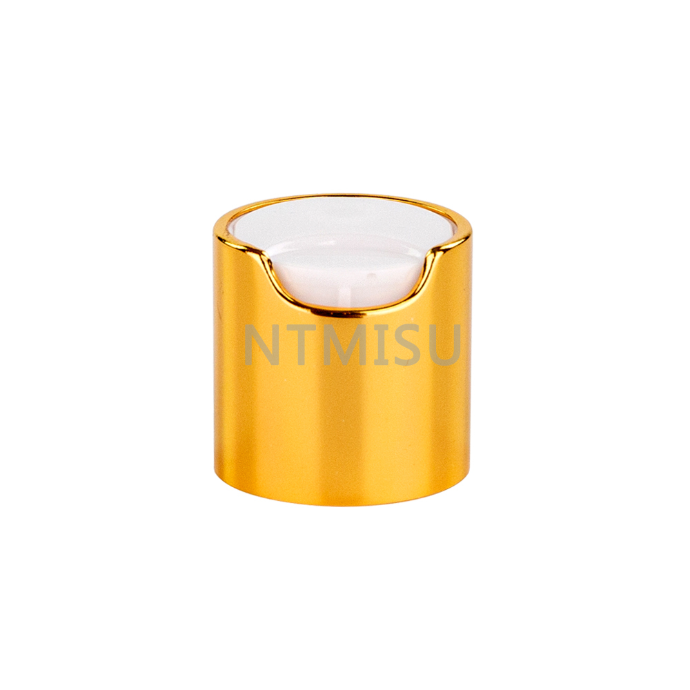  28mm Shiny Gold Aluminum Disc Top Cap 