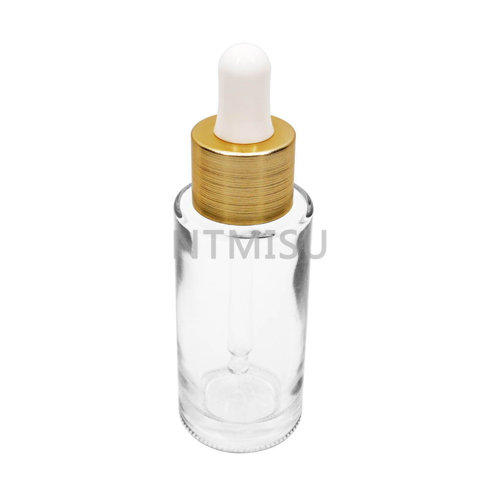 20mm Aluminium Shinny Yellow Dropper for Glass Bottle