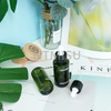  30ml Dark Green Essential Oil Glass Bottle with Black Dropper