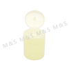 24mm Yellow Plastic Smooth Round Screw Flip Top Cap