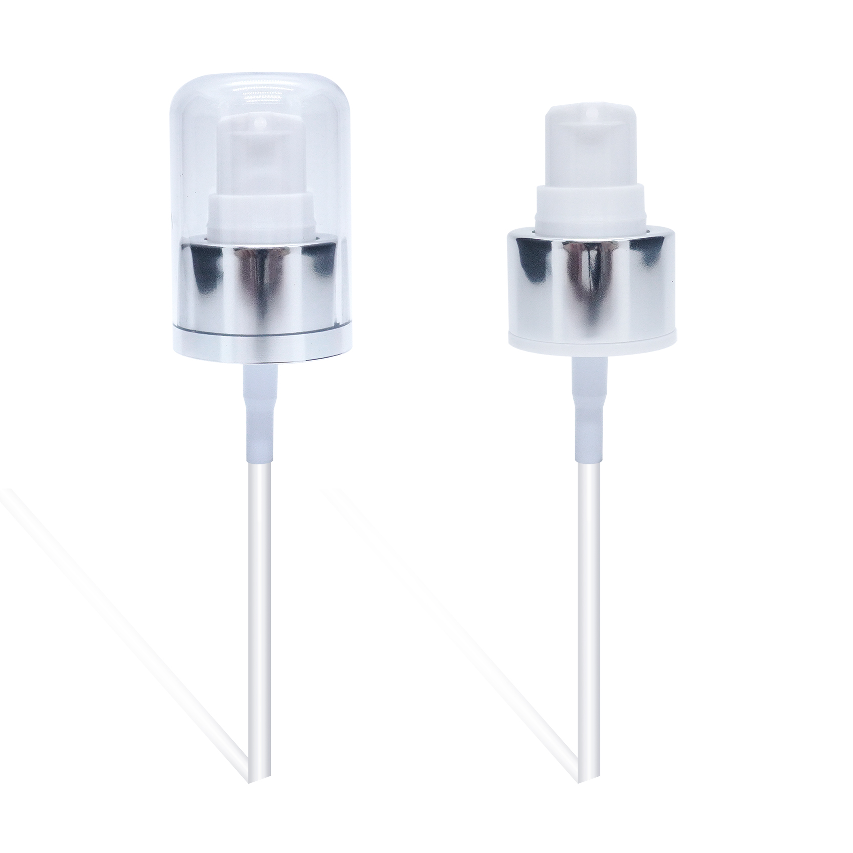 24 410 Silver Aluminum Cream Pump