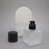 Cosmetic Packaging 30ml Empty Luxury Square Frosted Bottle for Foundation