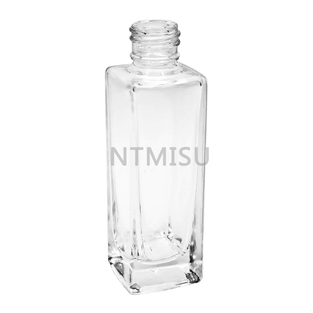 Rectangle Clear 35ml Empty Perfume Glass Bottle