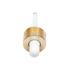 18 410 shiny gold smooth aluminum dropper with glass pipette