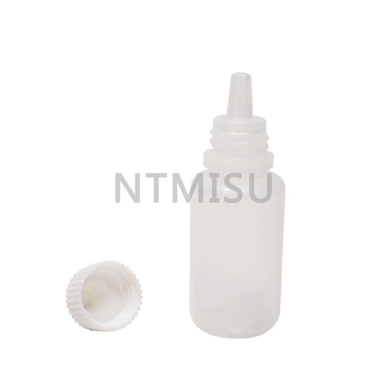 10ml Plastic White Bottle with White Lid And Nesse