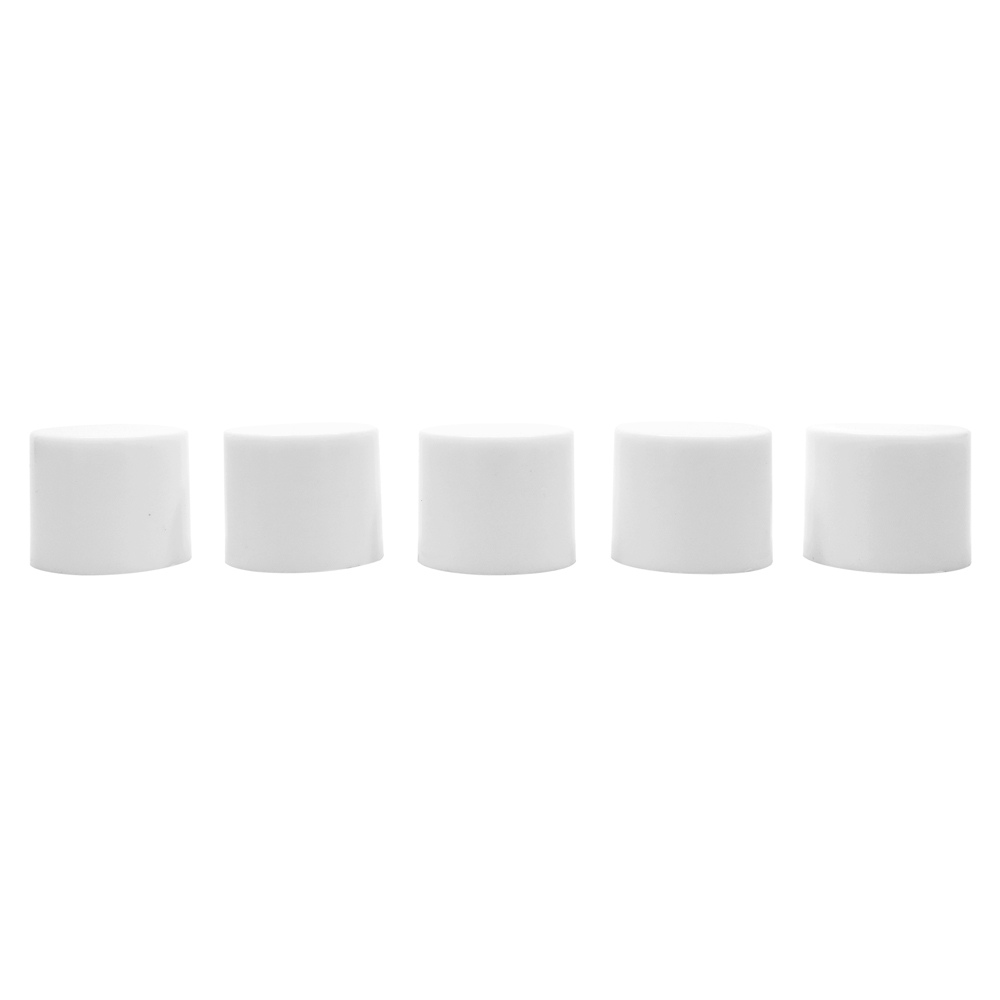 China 18 410 White Plastic Smooth Screw Cap for Cosmetics