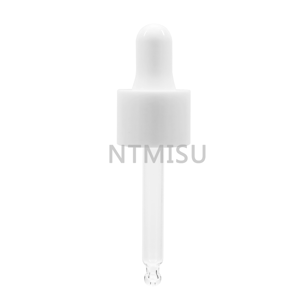 20mm White Regular Silicone Dropper for Bottle