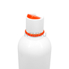 High Quality 28mm White and Orange Plastic Bottle Cover Press Top Cap For Cosmetic