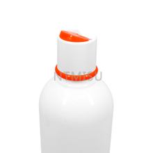High Quality 28mm White and Orange Plastic Bottle Cover Press Top Cap For Cosmetic