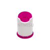 New Design Wholesale 24mm Red and White Press Disc Top Plastic Caps for Bottles