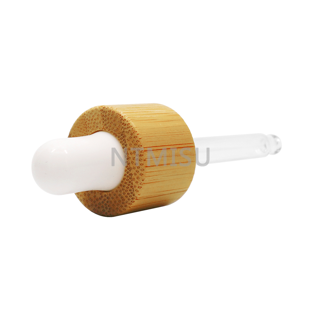 18 415 white plastic dropper with bamboo