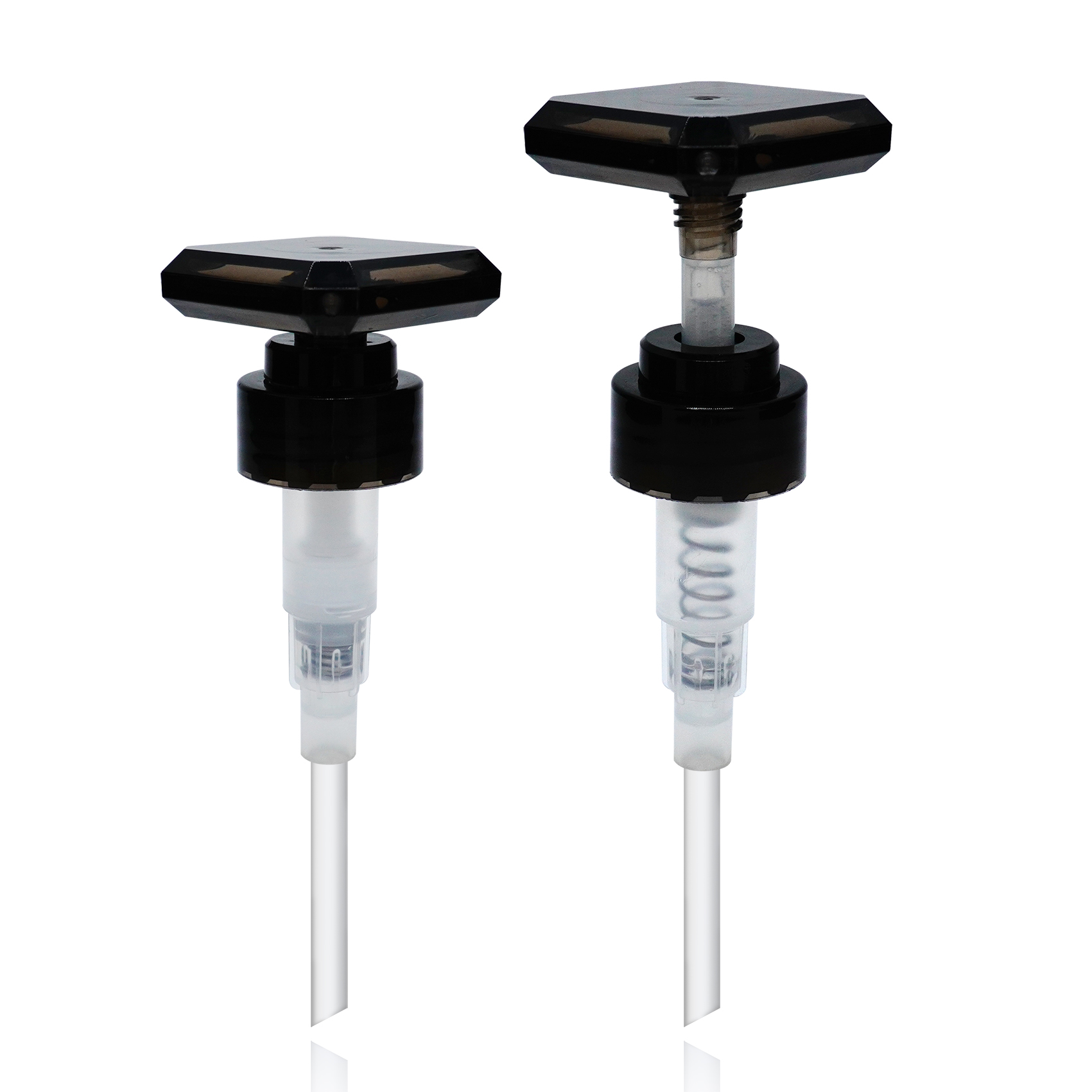 Square Black Lotion pump