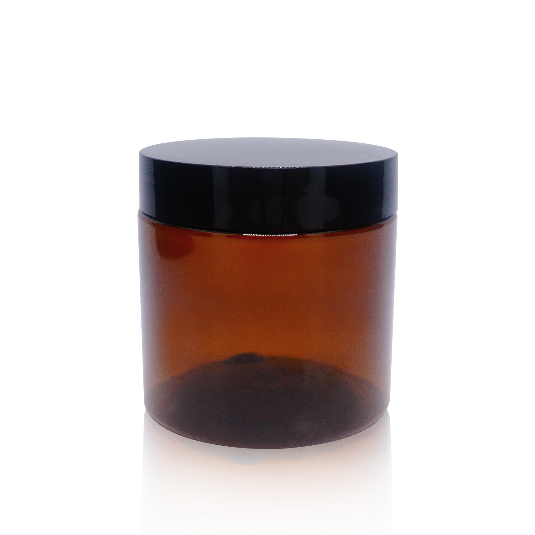 200g Amber Plastic Cream Jar