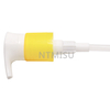 32 415 Yellow Ribbed Plastic Lotion Pump for Cosmetic Bottle