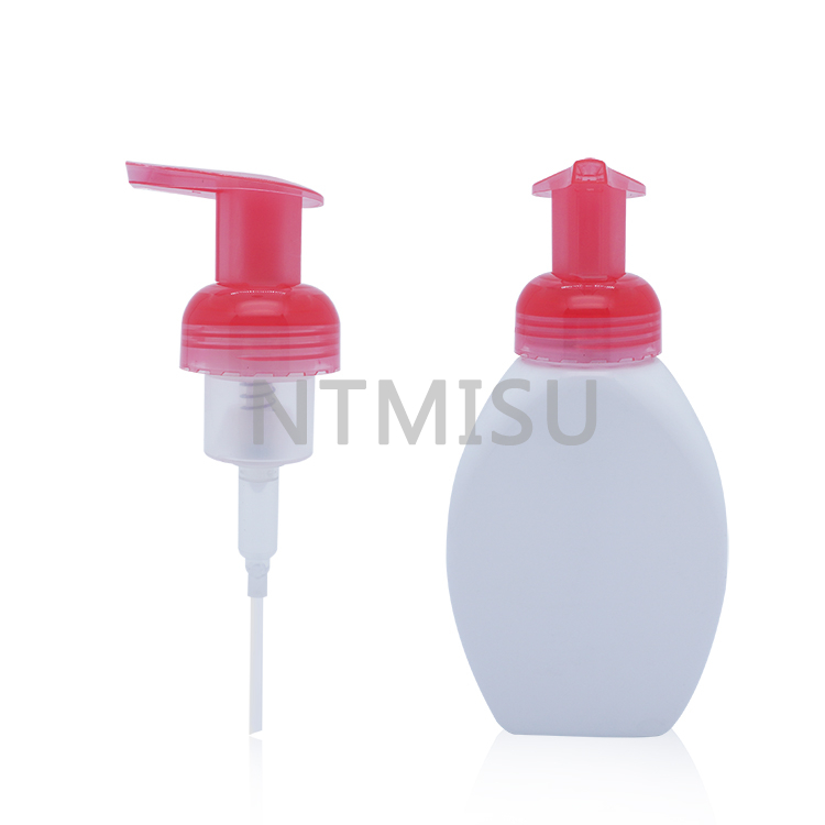 41 410 Red Translucent Plastic Foaming Soap Dispenser Foam Pump for Bottles