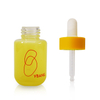 20ml Orange And Yellow Essential Oil Glass Bottle With Silicone Dropper