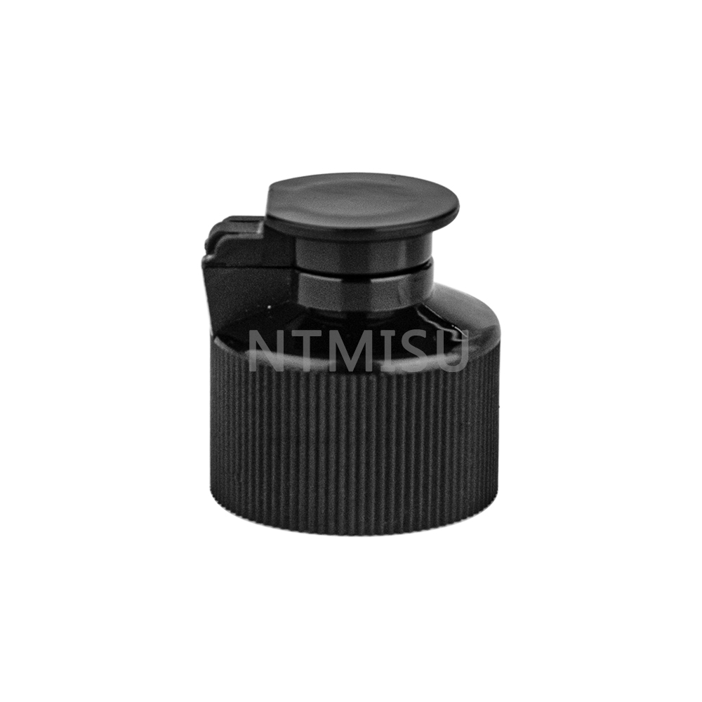 Non Spill Plastic Ribbed Flip Top Cap
