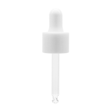 20 410 White Plastic Dropper for 30ml Glass Bottle