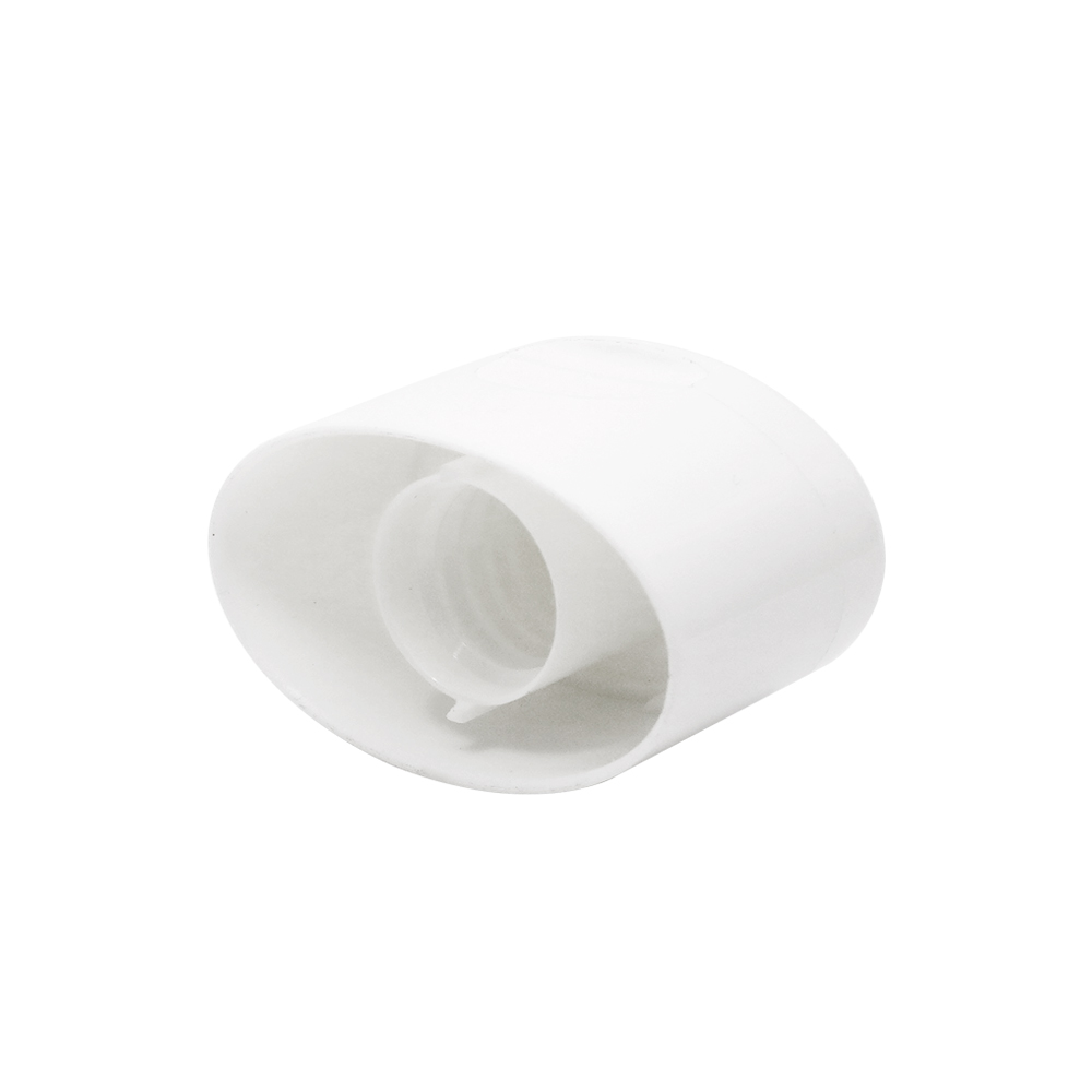 14mm Plastic Double Wall White Flip Top Cap