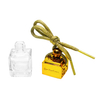 8ml Hanging Car Glass Perfume Bottle with Gold Cap