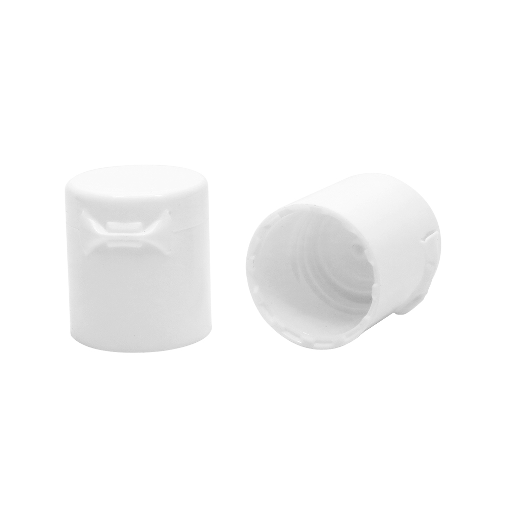 15mm Plastic White Flip Top Cap