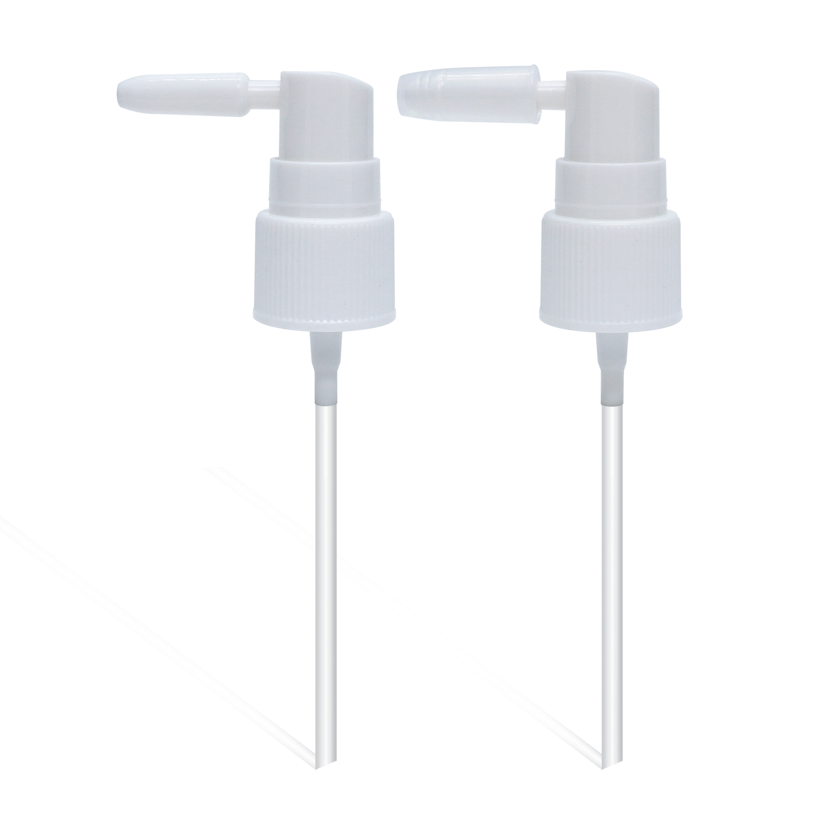 20 410 White Ribbed Plastic Medical Oral Sprayer 