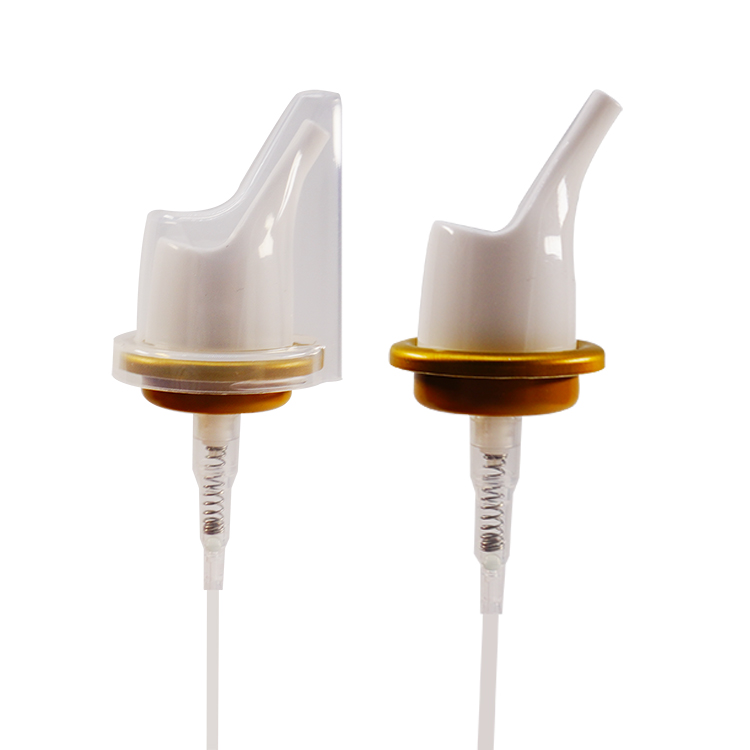 New Type Nasal Sprayer with Transparent Cover Aluminum Screw Closure