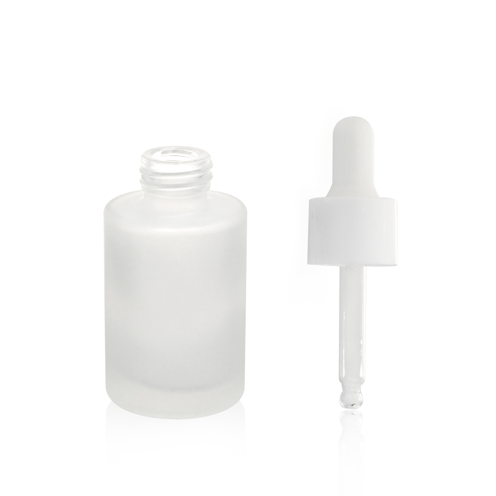 30ml Frosted Cylinder Dropper Bottle