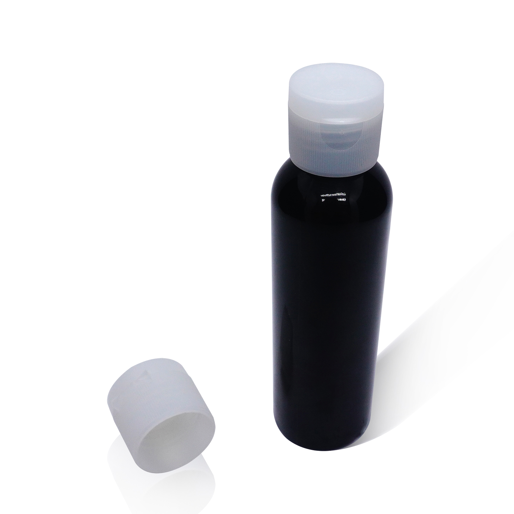 24 410 Transparent Flip Top Cap for Bottle