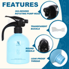 500ml Short Stout Round Shoulder PET Bottle With Black 28/410 Buckle Trigger Sprayer