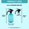 Reusable Durable 28/410 Plastic Trigger Sprayer, Single Hand Press, Ribbed Closure, Eco-Friendly Refillable for Home Chemical Bottles